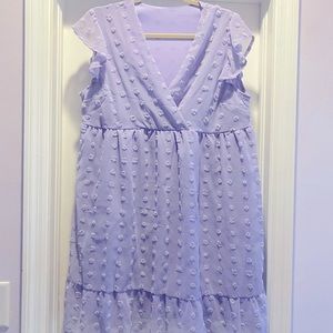 New (no tags) purple babydoll dress size L